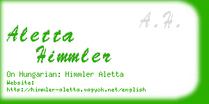 aletta himmler business card